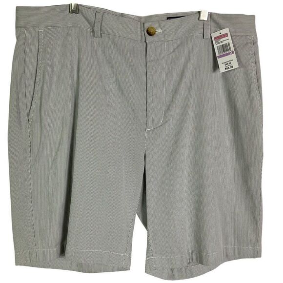 NWT Vineyard Vines 9" Pincord Stripe Breaker Shorts in Anchor Gray stripe, sz 38 - Picture 1 of 15